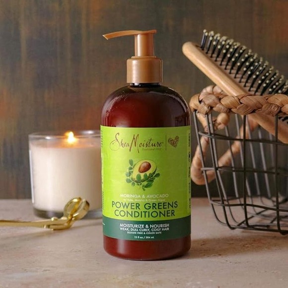 SheaMoisture Power Greens Shampoo & Conditioner Moringa & Avocado 13oz - Picture 6 of 7